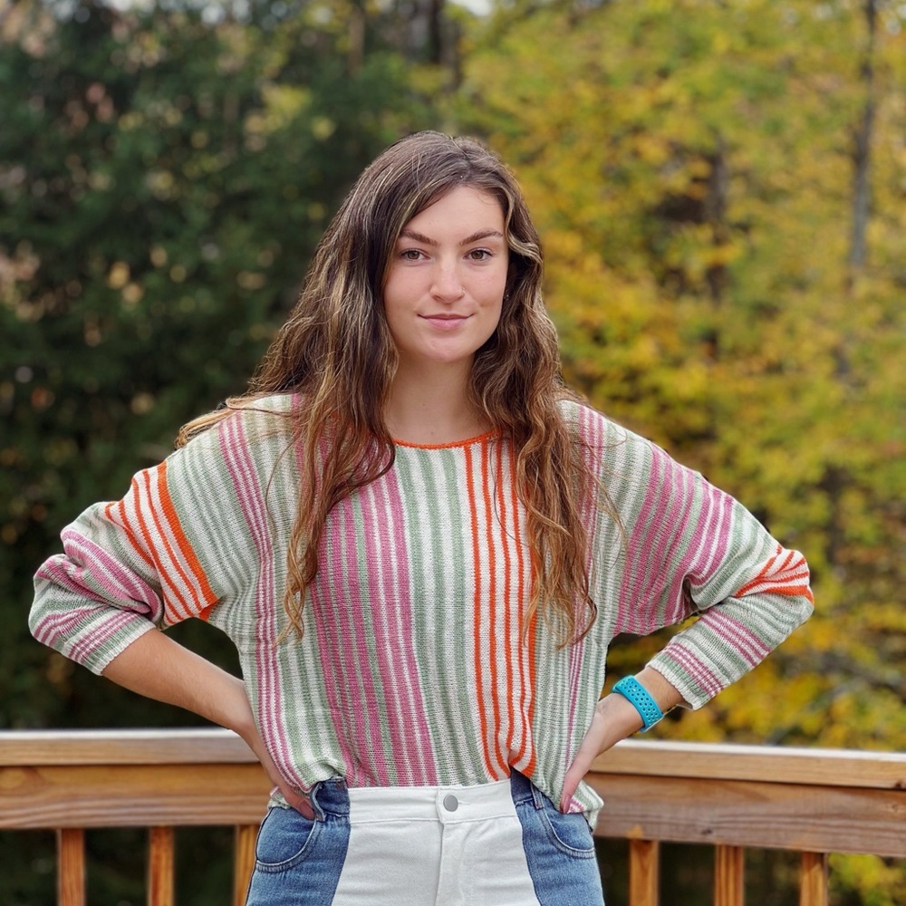 Fall Striped Sweater - Picture 4 of 5